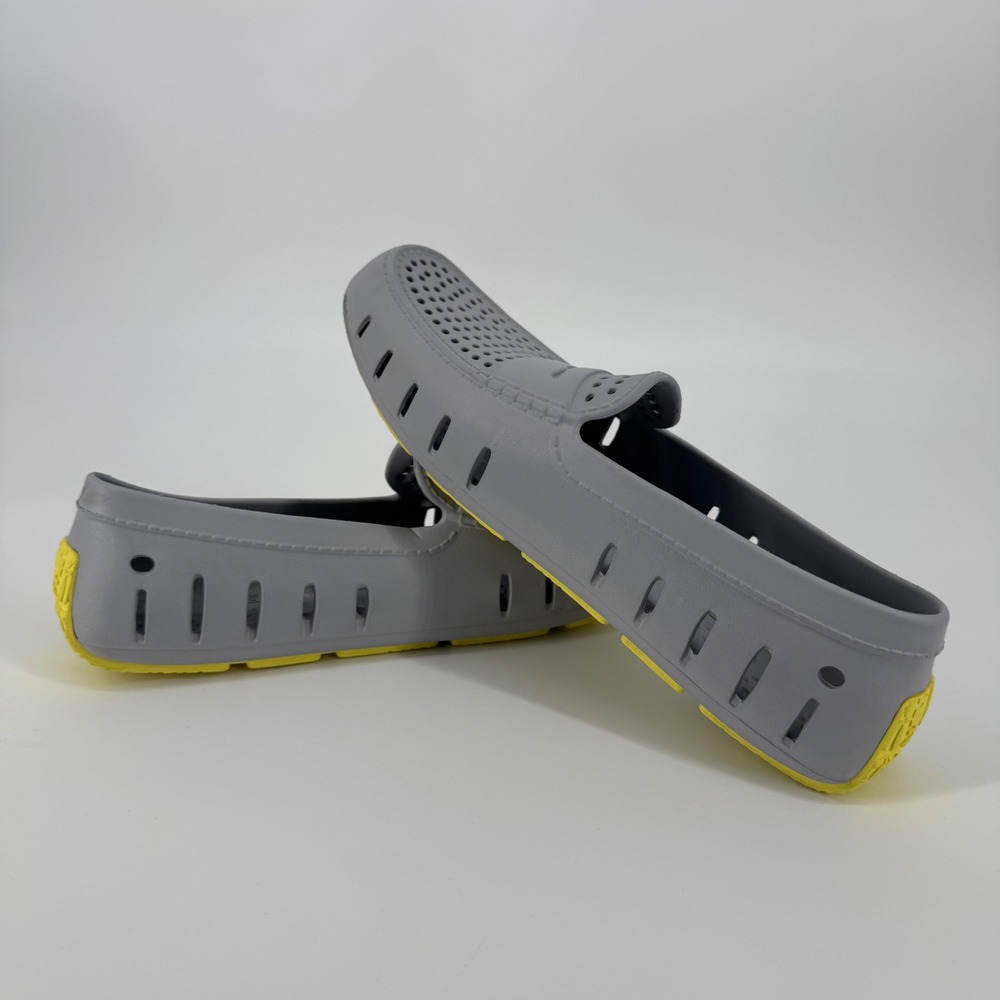 Floafers Country Club Driver Mens 12 Gray Yellow Waterproof EVA Foam Loafers